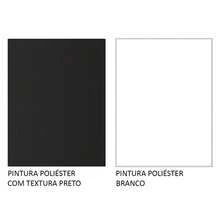 Kit Escritorio Madesa Rubi con Librero 6906 y Organizador Color Negro y Blanco - Negro y Blanco - Ver 10