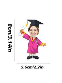 1PC Personalized Graduation Photo Custom Headshot Decoration Hanging, Acrylic Custom School Graduation Memorial Hanging, Boys And Girls Graduation Portrait Custom Decoration, Perfect Graduation Gift, The Perfect Graduation Gift For Students And Teachers