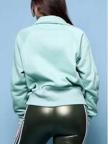 FUNNEL NECK HALF ZIP - Green - View 6