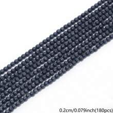 180pcs/Strand 2mm Glass Cat Eye Beads Mini Round Loose Spacer Bead For Earrings Bracelet Necklace Jewelry Making Accessories