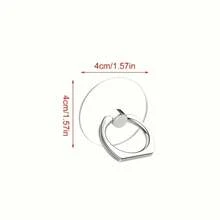 2pcs/5pcs Acrylic Phone Ring Holder Stand, Waterproof 360° Rotatable Stand With Vertical Flip, For Smartphones Compatible With IPhone, Android Phone, Gift For Birthday, Family, Friends Finger Ring Holder, Phone Grip, Phone Accessories - Multicolor - View 3