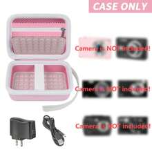 ALKOO Funda para cámara digital compatible con Yifecial/EROOLU/VAHOIALD/Kaisoon/Pixpro/Canon PowerShot ELPH 180 190/DSCW800 DSCW830 cámaras digitales para viajes - solo funda, mochila para la escuela, la universidad, de vuelta a la escuela, bolsa para cámara Canon, power bank para el dormitorio