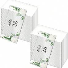 50 PIEZAS Tarjetas de lugar de acrílico transparente, tarjetas de nombre de acrílico, tarjetas de número de mesa de acrílico, placas de nombre de acrílico en blanco, tarjetas de asignación de asientos de acrílico, señal para boda, decoración de mesa DIY, fiesta (estilo rectangular)