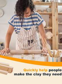 2/4/6/8/10 قطعة أدوات وإمدادات الفخار - أدوات وإمدادات الطين الفخاري عصا التشكيل والدليل - غير مشحونة، قضبان سمك البوليمر الطين، أسطوانة الألواح وأداة النمذجة اليدوية، مجموعة أدوات الفخار والنحت - أسطوانة الطين، قضبان الدليل والدبوس للتحكم الدقيق في السمك