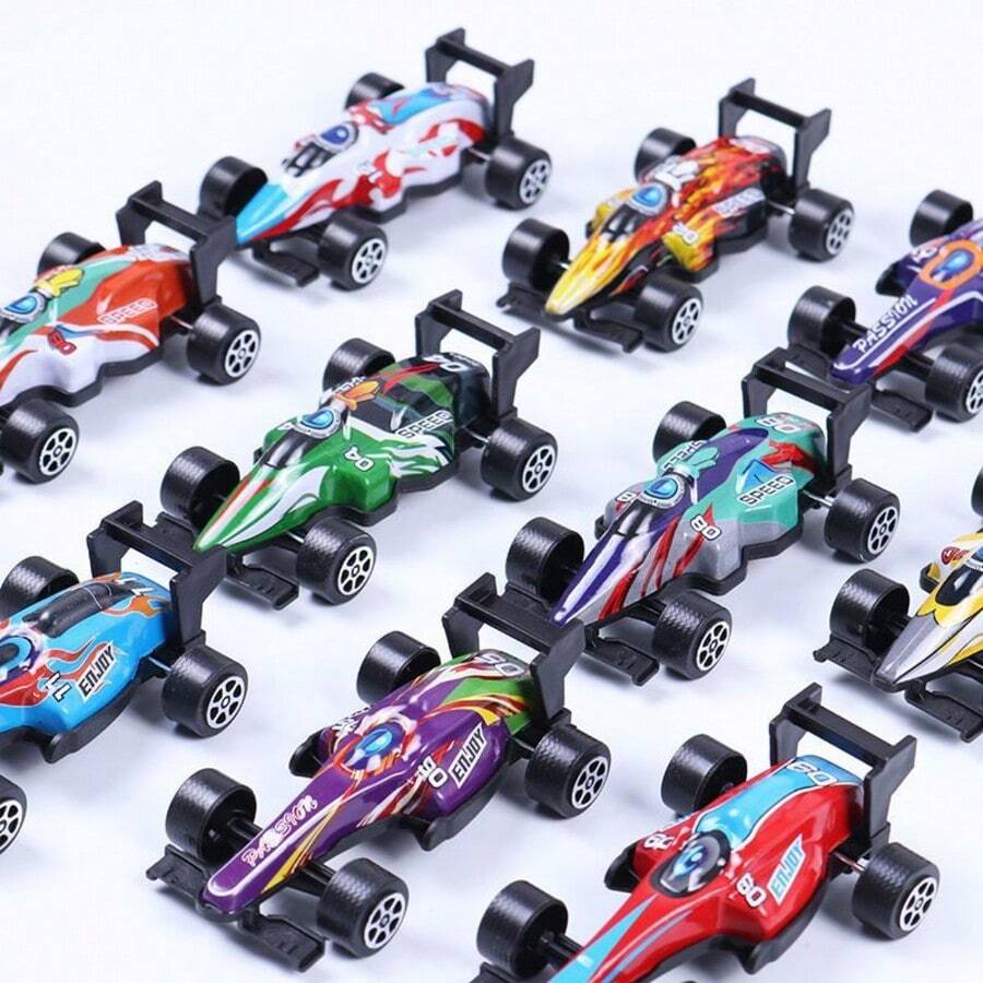 1/3/5pcs F1 Formula Racing Series Alloy Diecast Toy Car, Random Color And Pattern,Back To School