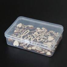 1/2 Packs, 100pcs/200pcs Wooden Love Confetti And Hearts Mixed Natural Rustic Wedding Table Decorations DIY Cutouts Crafts