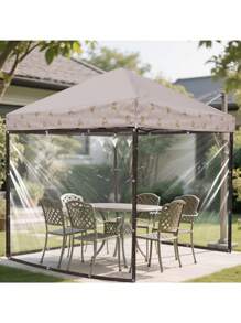 1PC Waterproof Rain Cover, Rain Cloth, Rain Net, Transparent, Tear Resistant, Dust-Proof, And Waterproof Plastic Film. Suitable For Gardens, Balconies,Porch, Flower Rack, Dog House, Camping Greenhouse, And Weather Outdoor Camping Sites