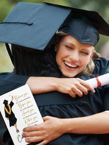 1 张毕业卡 - 大学高中毕业卡，适合她、女儿 - 毕业生祝贺礼物 - 2025 年毕业礼物，适合送给姐妹、闺蜜、朋友 - 多色 - 查看 4