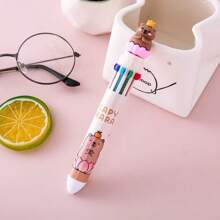 Sanrio 8pcs Sanrio Pompompurin Multicolor Ballpoint Pen, Creative Stationery, Student Planner Pens, Cute Fresh Learning Supplies School Supplies, Back To School