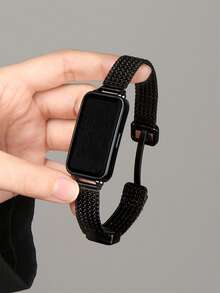 1条极简金属磁吸表带，兼容华为手环10/9/8/7 NFC版 - 黑色 - 查看 2