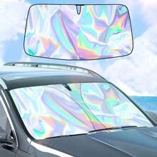Car Windshield Sunshade, Summer Heat Insulation Sunshade Front Window Can Be Folded Sunshade-UV Protection And In-Car Cooling, Suitable For Most Vehicles
