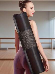 1pc Yoga Mat Carrying Bag, Yoga Net Bag, Breathable Storage Mesh Bag, Portable Yoga Tote, Fitness Exercise Carrier For Yoga Mat Storage
