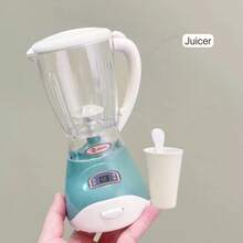 儿童厨房电器玩具套装，逼真的家用烹饪玩具适合 3 岁以上儿童，包括榨汁机、咖啡机、洗衣机、吸尘器、面包机、搅拌机、烤箱、饮水机，是送给男孩和女孩的绝佳礼物