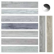 AceHome 36Pcs PVC Self-Adhesive Wood Design Coverings Planks For DIY Home Decor - Cool Grey - View 7