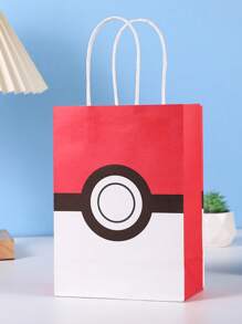 pokemon 1/7pcs Pokémon Cute Cartoon Square Bottom Bag, Kraft Paper Bag, Packing Bag, Tote Bag Is An Ideal Gift For Enthusiasts, Party Lovers And Collectors, Suitable For Birthday Party Decoration. Features: Can Be Given As An Ideal Gift, A Must-Have In Summer, Suitable For Summer Parties, Birthday Parties, Christmas, Halloween, Thanksgiving Parties Or Use