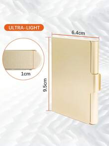 1 peça porta-cartões de visita de metal, porta-cartões de visita, bolso simples, porta-cartões de crédito para mulheres, carteira de dinheiro, mini carteira, bolsa, carteira, cartão
