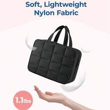 Travel Toiletry Bag With Jewelry Organizer, Hanging Travel Bag For Toiletries, Puffy Makeup Cosmetic Bag Organizer, Carry-On Travel Accessories Essentials - 黑色 - 查看 9