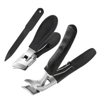 1pc/3pcs/2pcs Modern Stainless Steel Nail Clippers, Curved Blade Design, Heavy Duty Nail Clipper, Nail Trimmer, Suitable For Thick Nails, Elderly Use, No Splashing, Precise Trimming Of Men's Toenails, Angled Blade