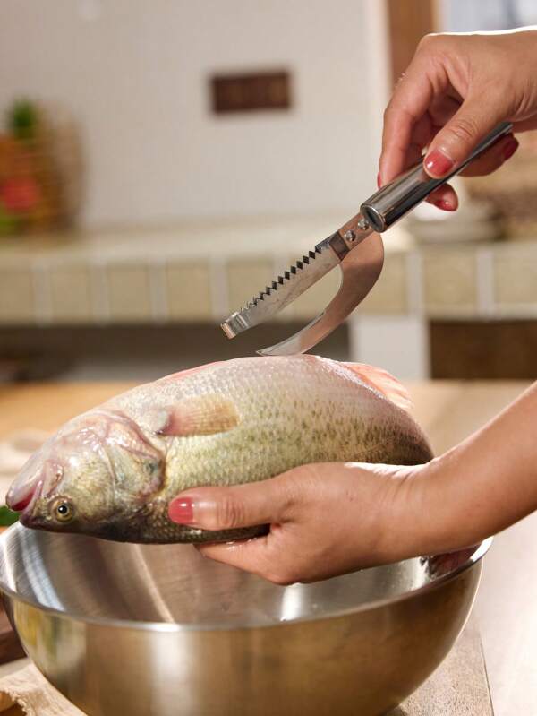 Cirelle 1 Peça Aço Inoxidável Ferramenta Removedora De Escama De Peixe