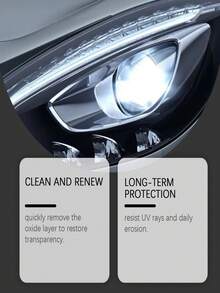 Spray de limpieza de faros del coche - Mantenimiento de faros del coche, limpia, pule y abrillanta los faros