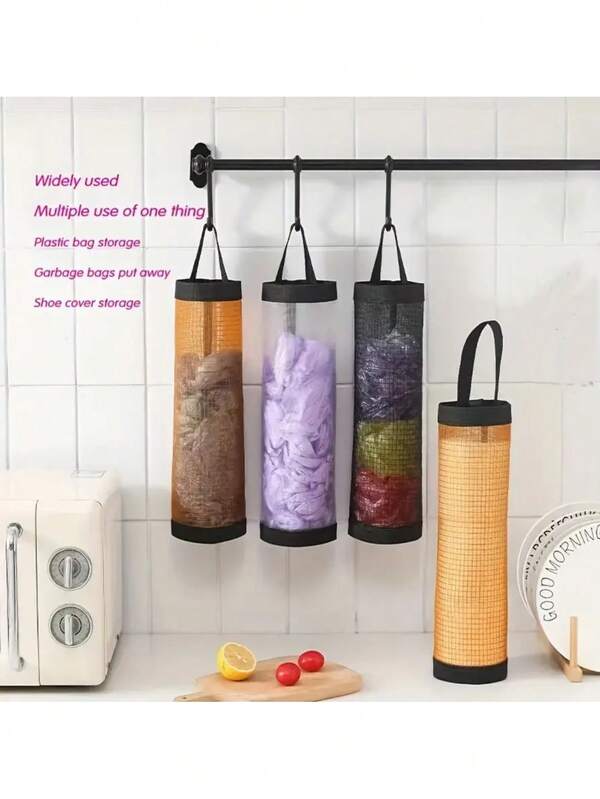 Hanging Convenient And Durable Garbage Bag Storage Bag, Wall Mounted Pull-Out Garbage Bag Storage Bag, Kitchen Daily Bag Storage, Shopping Bag Storage, Kitchen Plastic Bag Storage, Shoe Cover Storage Bag