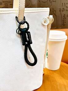 Llavero trenzado de dos colores con hebilla en forma de herradura, accesorio de llavero para coche y bolso, llavero, cordón para teléfono móvil para hombres y mujeres, anillo llavero multifuncional antirrobo que se puede colgar en mochilas, bolsos, bolsas de hombro, bolsas de compras, llaves de coche, llaves de casa, accesorios para teléfonos móviles, pequeño regalo de moda, ocio, retro, para el uso diario, fiestas callejeras, vacaciones para familiares y amigos - Multicolor - Ver 3