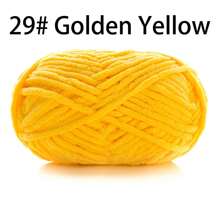 50 g/paquet, 60 m/paquet de fil à tricoter épais fait main (couleur aléatoire) pour tricoter des écharpes, crocheter des chaussures, des poupées et plus