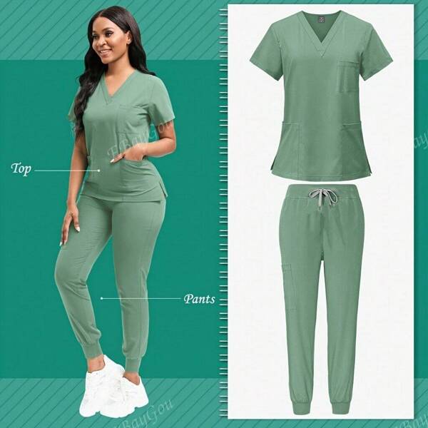 High Quality Scrub Uniform Jogging Pants Pet Grooming Doctor Work Clothes Health Care School Accessories Nursing Workwear