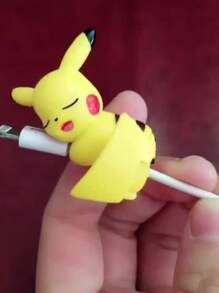 pokemon Pikachu Data Cable Decoration, Birthday Gift Toy, Pikachu, Handmade Set, USB Charging Protective Cover Creative Toy, Is An Ideal Gift For Enthusiasts, Party Lovers And Collectors, Suitable For Birthday Party Decoration. Features: Can Be Given As An Ideal Gift, A Must-Have In Summer, Suitable For Summer Parties, Birthday Parties, Christmas,