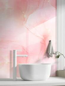 8 片 11.81 英寸 *11.81 英寸 0.7 平方米粉色大理石图案陶瓷墙砖，防水防潮墙面覆盖，3D 自粘壁纸适用于浴室装修房间装饰家居装饰墙面装饰浴室装饰墙纸壁纸厨房 - 粉色 - 查看 4