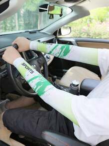 2/4PCS Cooling Arm Sleeves Cover Sports Running UV Sun Protection Outdoor Volleyball Fishing Cycling Sleeves For Hide Tattoo Ice Silk Sleeve Sunscreen Cuff Arm Sleeves Anti-Slip Men Women Long Gloves Outdoor Cool Sport Cycling Visor Summer Sun Protection Equipment, High Elastic Arm Sleeves, Suitable For Outdoor Activities Such As Cycling, Golf, Running And Driving
