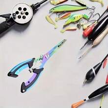 6.3-Inch Fishing Pliers, Stainless Steel Fishing Needle-Nose Pliers, Fishhook Remover, Braided Line Scissors, Cutter, Rust-Proof Fishing Multi-Purpose Tool, Suitable For Saltwater And Freshwater, Outdoor Fishing Supplies