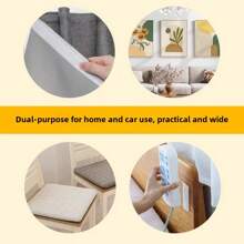 2 Rolls Self-Adhesive Double-Sided Tape, 600cm/236in Length, 2cm/0.78in Width, Black Or White Options, Reusable (Each Roll Includes 150cm/59in Hook & 150cm/59in Loop), Great For Window Screens, Curtains, Photos, Office Outlets Back To School