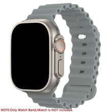 Ocean Silicone Sport Band Compatible With Apple Watch Ultra 2/Ultra Band 49mm 45mm 46mm 44mm 42mm(Series 3) For Men Women, Breathable Soft Waterproof Strap For Apple Watch Ultra 2, Apple Watch Ultra Series SE 10/9/8/7/6/5/4/3/2/1