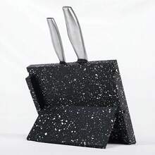 Black Magnetic Knife Holder Knife Block Rack Kitchen Organisation Cutlery Set Storage Space-Saving Magnetic Knife Rack - Black - View 5
