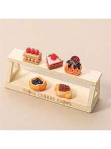 30 件/20 件/10 件/5 件甜点系列、树脂 DIY 配件、冰箱贴、过家家道具、娃娃屋迷你蛋糕模型 1:12、微型调味品、锡罐和微型瓶子装饰