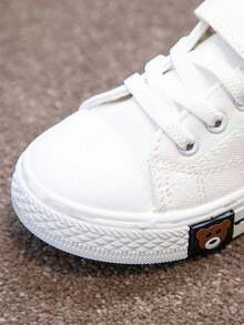 De moda y versátil de los niños transpirable plana de lona zapatos casuales, al aire libre antideslizante resistente al desgaste adolescente zapatos deportivos, niños y niñas suaves y confortables suela blanda zapatos deportivos para correr - Rosa - Ver 9