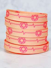 Cordones de zapatos con estampado de estrella nuevos para zapatillas, zapatos casuales, zapatos deportivos - Multicolor - Ver 18