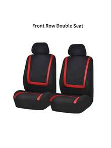 9pcs (5 Seats), 4pcs (2 Seats), 2pcs (1 Seat) Universal Car Seat Covers, U-Shaped Striped Patchwork Design, All Season Use, Easy To Clean, Fashion Interior Upgrade, Fit For General Cars, Effectively Protect Car Seats | Modern Seat Covers | Durable Seat Protection - Style a - View 16