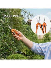 Bộ 3 kéo cắt tỉa cây chuyên nghiệp - Lưỡi thép không gỉ cao cấp, bao gồm kéo làm vườn, kéo cắt hoa và kéo trang trí vườn, tay cầm chống trượt tiện dụng - Kéo làm vườn sắc bén cho cây trồng, hoa, thảo mộc - Kéo cắt tỉa & kéo cắt tỉa lý tưởng cho gia đình/vườn, vật dụng làm vườn - Nhiều màu - Xem 3