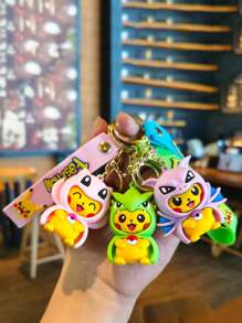 pokemon Pokemon, Pikachu Imitation Makeup Keychain, Disguised , Charizard, Etc., Cartoon Cute Doll Bag Pendant Small Gifts Is The Perfect Party Gift, And Also The Perfect Gift. Decoration Features - An Ideal Gift That Can Be Given, A Must-Have In Summer, Suitable For Giving Or Using At Summer Parties, Birthday Parties, Christmas, Halloween, Thanksgiving Parties