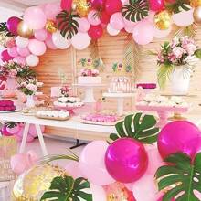 1 pièce Flamant rose Joyeux anniversaire décoration de gâteau Paillettes Flamant rose Décoration de gâteau Palmier Tortue Feuille Fleur Pique-cake Flamant rose pour Tropical Hawaïen Luau Fête d'anniversaire Fournitures de décoration de gâteau