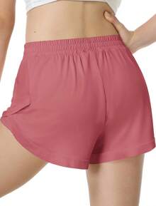 EXARUS 3-Pack Girls Shorts Running Athletic 2 In 1 Workout Dolphin With Pockets Sports Cheer Track For Kids 6-14Y - SET5 - View 6