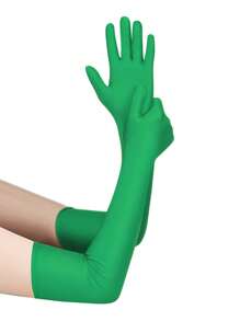 D EXCEED 1/2Pcs 1920s Long Opera Party Gloves For Women 20s Satin Gloves Costumes Elbow Length Bridal Evening Dress Accessory For Costume Party Engagement And Wedding Party