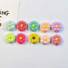 2/5/8/10pcs Multicolor Small Daisy Fridge Magnets, Magnetic Whiteboard Decor, Cute Plant Decorative Magnets For Home Decor And Creative Gifts