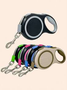 1pc Multicolor Retractable Pet Leash, Suitable For Medium To Large Dogs, Convenient For Outdoor Activities