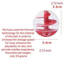 Dispensador de comida interactivo para gatos en forma de bola espiral, juguete para masticar para mascota, alimentador de golosinas con rompecabezas entretenido