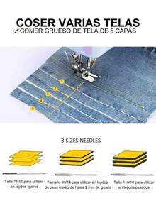 Máquina Coser Eléctrica Portátil El Hogar 115 Piezas Set, Máquina de coser eléctrica - Tipo de Enchufe A USA (110-127V) - Ver 5