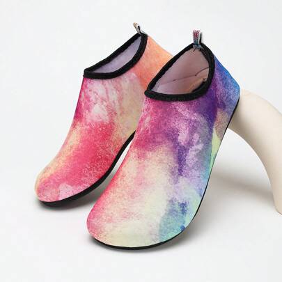 Women's Gradient Starry Sky Pattern Athletic Shoes With Quick-Dry Uppers, Suitable For Outdoor, Water Sports, Indoor Aerobics And Yoga With Soft Soles