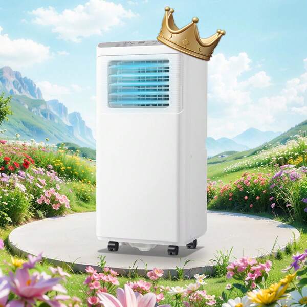 WANAI 8, 000 BTU Portable Air Conditioner Floor Room AC Unit With Cool, Fan, Dehumidifier Mode, Portable Cooling AC Unit With Installation Kit With Remote Control Up To 250 Sq.Ft.,WHITE